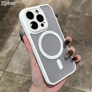 Brand New Luxury Matte White Transparent Iphone 15 Pro Max Case